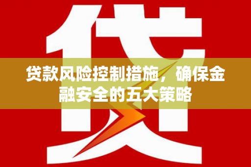 光山贷款风险控制措施，确保金融安全的五大策略