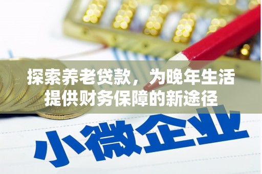 光山探索养老贷款，为晚年生活提供财务保障的新途径