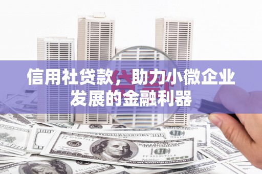 光山信用社贷款，助力小微企业发展的金融利器