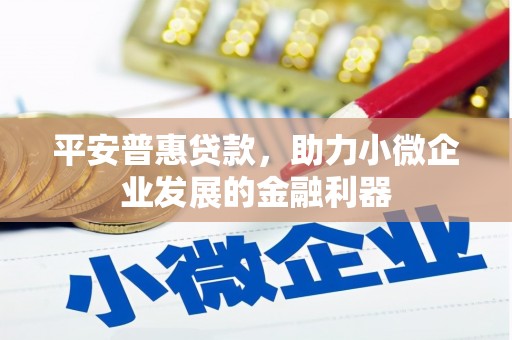 光山平安普惠贷款，助力小微企业发展的金融利器